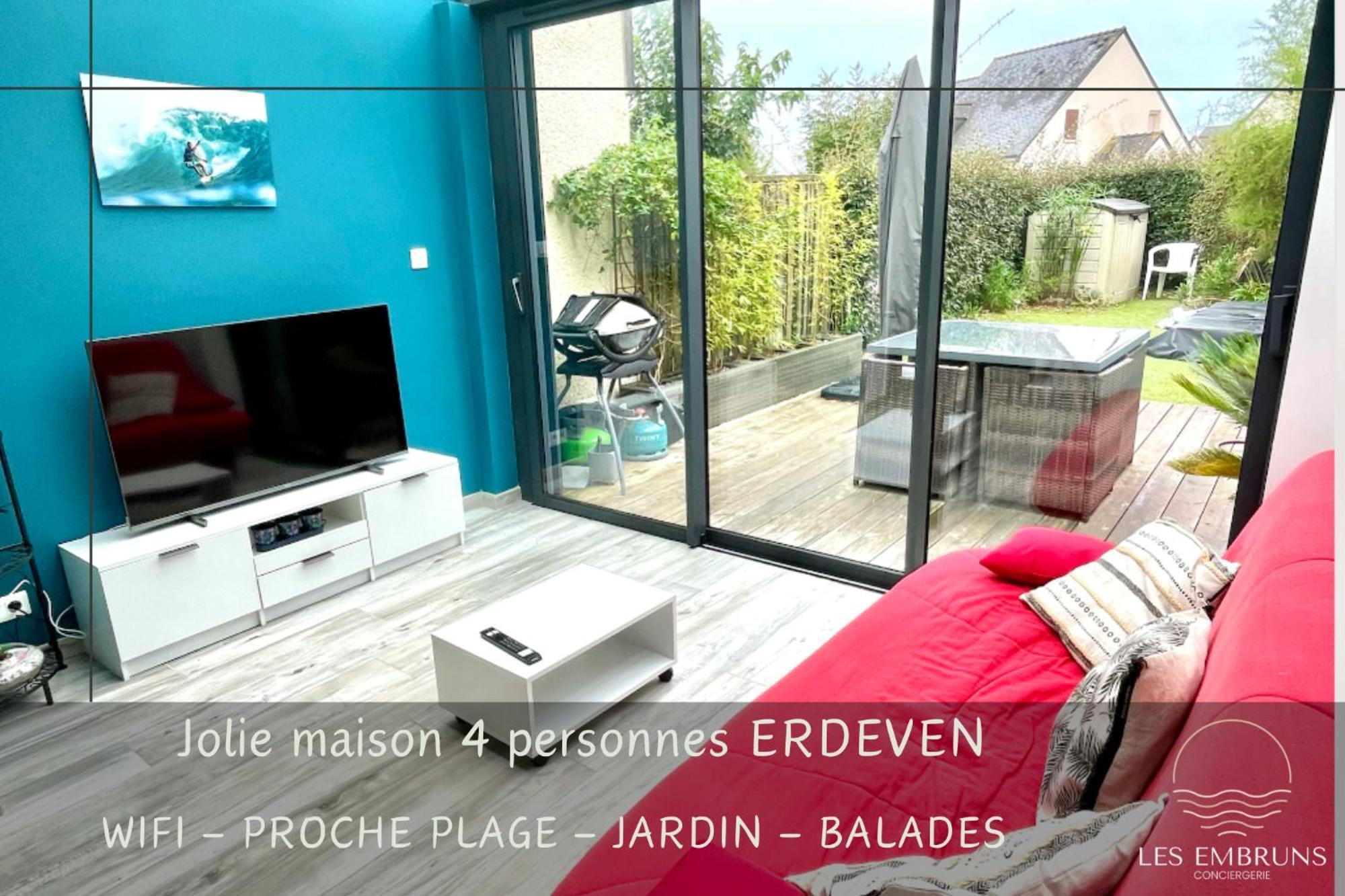 Jolie Petite Maison A 500M De La Plage D'Erdeven Ngoại thất bức ảnh